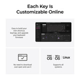 Keychron Q1 HE 8K Magnetic Switch Keyboard, toetsenbord Zwart, US lay-out, Keychron Ultra-Fast Lime, 75%, RGB, Hot swap, 8K