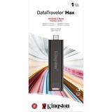 Kingston DataTraveler Max 1 TB usb-stick Zwart, DTMAX/1TB, USB-C 3.2 Gen 2 (10 Gbit/s)