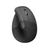 Logitech Lift Vertical Ergonomische Muis - Rechtshandig Grafiet/zwart, 4000 dpi, Bluetooth