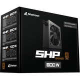 Sharkoon SHP Bronze 600 watt voeding  Zwart, 2x PCIe
