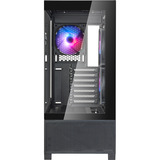 SilverStone Lucid 05 mini tower behuizing Zwart | 2x USB-A | 1x USB-C | RGB | Tempered Glass