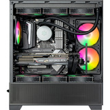 SilverStone Lucid 05 mini tower behuizing Zwart | 2x USB-A | 1x USB-C | RGB | Tempered Glass