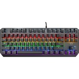 Trust GXT 834 Callaz, gaming toetsenbord Zwart, EU lay-out (QWERTY), Outemu Red, TKL, RGB led