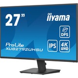 iiyama ProLite XU2792UHSU-B6 27" 4K UHD monitor Zwart, USB, HDMI, DisplayPort, Audio