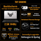 ASUS TUF Gaming A18 FA808UM-S8011W 18"  gaming laptop Zwart/grijs | Ryzen 7 260 | RTX 5060 | 32 GB | 1 TB SSD
