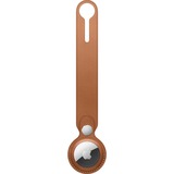 Apple Leren AirTag-hanger - Zadelbruin hoesje Bruin