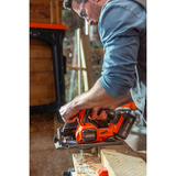BLACK+DECKER 18V Brushless cirkelzaag 165mm handcirkelzaag Zwart/oranje, Accu en oplader niet inbegrepen