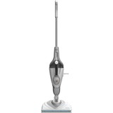 BLACK+DECKER BHSM168D 1600W Steam-mop met deltavoet en 8 accessoires stoomreiniger Zilver/wit