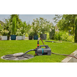GARDENA Besproeiingspomp 5200 Silent Set met slang en aanzuigunit Donkergrijs/turquoise, 09085-20 | Pomp | 20 m slang | 3,5 m aanzuigunit