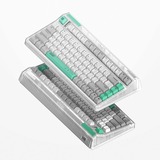 Iqunix OG80 Wormhole Wireless Mechanical Keyboard Grijs, US lay-out (QWERTY), Cherry MX Brown, 80% (TKL)	, RGB leds, Hot-swappable, PBT, 2.4GHz | Bluetooth 5.1 | USB-C