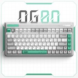 Iqunix OG80 Wormhole Wireless Mechanical Keyboard Grijs, US lay-out (QWERTY), Cherry MX Brown, 80% (TKL)	, RGB leds, Hot-swappable, PBT, 2.4GHz | Bluetooth 5.1 | USB-C