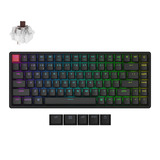 Keychron K2 QMK-C3 RGB mechanisch toetsenbord Zwart, US lay-out (QWERTY), Keychron Super Brown, 75%, RGB, Cherry double-shot PBT, Bluetooth 5.2 | USB-C