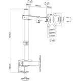 Neomounts FPMA-D540BLACK monitorarm Zwart