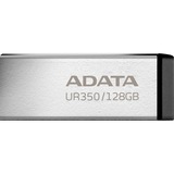 ADATA UR350 128 GB usb-stick nikkel/zwart, USB-A 3.2 Gen 1 (5 Gbit/s)