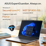 ASUS ExpertBook P3 PM3406CHA-LY0045X 14"  Copilot+ laptop Grijs | R7 260 | Radeon 780M | 16 GB | 512 GB SSD