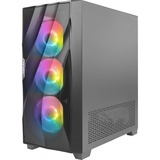 Antec DF700 FLUX midi tower behuizing Zwart | 2x USB-A | RGB | Tempered Glass