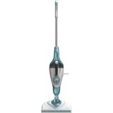 BLACK+DECKER 1600W Steam-mop BHSM1615DAM-QS stoomreiniger Wit/blauw, Incl. SteaMitt, deltavoet en 17 accessoires