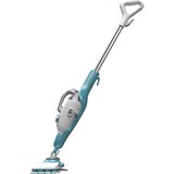 BLACK+DECKER 1600W Steam-mop BHSM1615DAM-QS stoomreiniger Wit/blauw, Incl. SteaMitt, deltavoet en 17 accessoires