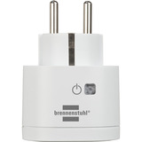 Brennenstuhl Connect smart plug WA 3600 XS02 stekkerdoos Wit, 2.4 GHz WiFi, Alexa, Google, Matter