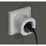 Brennenstuhl Connect smart plug WA 3600 XS02 stekkerdoos Wit, 2.4 GHz WiFi, Alexa, Google, Matter