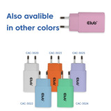 Club 3D 2-Pack USB C Charger 30 Watt Roze