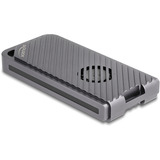 DeLOCK Externe M.2 NVMe SSD gaming behuizing USB-C 40 Gbps met RGB externe behuizing Grijs, met ventilator