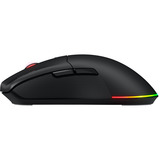 Hator Pulsar 3 Wireless gaming muis Zwart, 400 - 11.000 DPI, RGB, 2.4GHz / Bluetooth 5.1 / USB