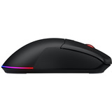Hator Pulsar 3 Wireless gaming muis Zwart, 400 - 11.000 DPI, RGB, 2.4GHz / Bluetooth 5.1 / USB