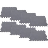 Intex Vloertegel mat blauw, 8 Stuks