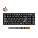 Keychron V5 Ultra 8K Wireless Custom Mechanical Keyboard Zwart, US lay-out (QWERTY), Keychron Silk POM Red, 96%, RGB, Hot swap, 2.4 GHz | Bluetooth 5.3 | USB-C