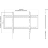 Neomounts LFD-W1000 tv wandsteun wandmontage  Zwart