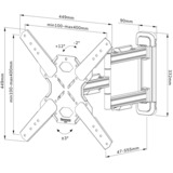 Neomounts WL40S-850BL14 Select tv wandsteun standaard Zwart