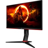 AOC Q24G2A/BK 23.8" gaming monitor Zwart/rood, 2x HDMI, DisplayPort, AMD Freesync, 165 Hz