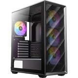 Antec AX85 ARGB midi tower behuizing Zwart | 2x USB-A | Tempered Glass
