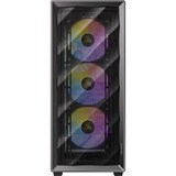 Antec AX85 ARGB midi tower behuizing Zwart | 2x USB-A | Tempered Glass