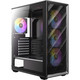 Antec AX85 ARGB midi tower behuizing Zwart | 2x USB-A | Tempered Glass