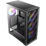Antec AX85 ARGB midi tower behuizing Zwart | 2x USB-A | Tempered Glass