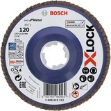 Bosch X-LOCK Lamellenschijf Best for Metal, 125mm, K120 slijpschijf 