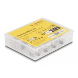 DeLOCK RJ45 Jack > LSA Cat 6a toolfree keystone module Meerkleurig, 8 stuks