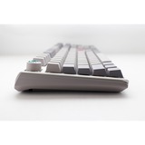 Ducky One 3 Mist Grey RGB mechanisch toetsenbord Lichtgrijs, US lay-out (QWERTY), Cherry MX Red, 100%, RGB led, Double-shot PBT, Hot-swappable, QUACK Mechanics