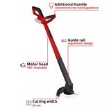 EINHELL Accu Grastrimmer GC-CT 18/2411 Li P-Solo Rood/zwart, Accu en oplader niet inbegrepen