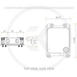 EKWB EK-Pro CPU WB sTR Rack - Nickel + Acetal cpu-koeler 