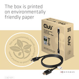 Club 3D Ultra High Speed HDMI 2.1 gecertificeerde kabel male-male Zwart, 1 meter, 4K 120Hz, 8K 60Hz, 48Gbps