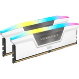 Corsair 32 GB DDR5-5200 Kit werkgeheugen Wit, CMH32GX5M2B5200C40W, Vengeance RGB, XMP