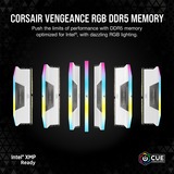 Corsair 64 GB DDR5-6000 Kit werkgeheugen Wit, Vengeance RGB, XMP 3.0