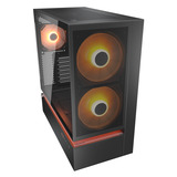 Cougar CFV235 Mesh midi tower behuizing Zwart | 2x USB-A | 1x USB-C | RGB | Tempered Glass