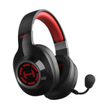 Edifier G2 S Draadloze 7.1 gamingheadset over-ear gaming headset Zwart/rood, RGB, Bluetooth / 2.4 GHz / USB
