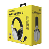 Hator Hyperpunk 3 Wireless over-ear gaming headset Wit, 2.4GHz / Bluetooth 5.4 / USB-C