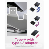 ICY BOX IB-CR204-CU3 2-in-1 kaartlezer Zwart