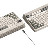 Iqunix OG80 Hitchhiker Wireless Mechanical Keyboard Grijs, US lay-out (QWERTY), Cherry MX Silent Red, 80% (TKL)	, RGB leds, Hot-swappable, PBT, 2.4GHz | Bluetooth 5.1 | USB-C